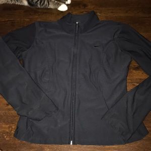 Black nike dry fit running jacket
